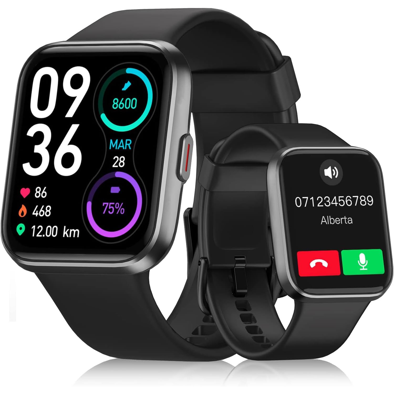 Alexa Smartwatch ID208BT with Call Functionality 1.8 Alexa Smartwatch ID208BT with Call Functionality 1.8
